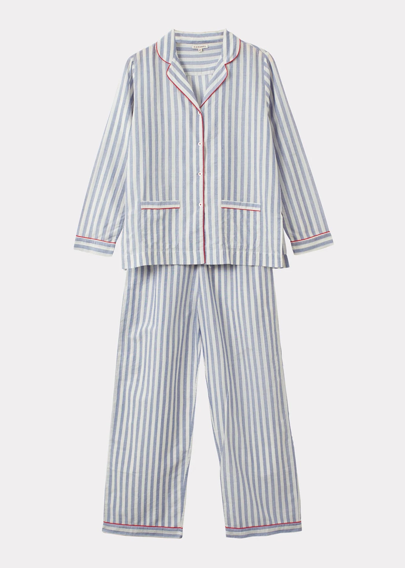 WOMAN PYJAMA SET - INDIGO BLUE STRIPE