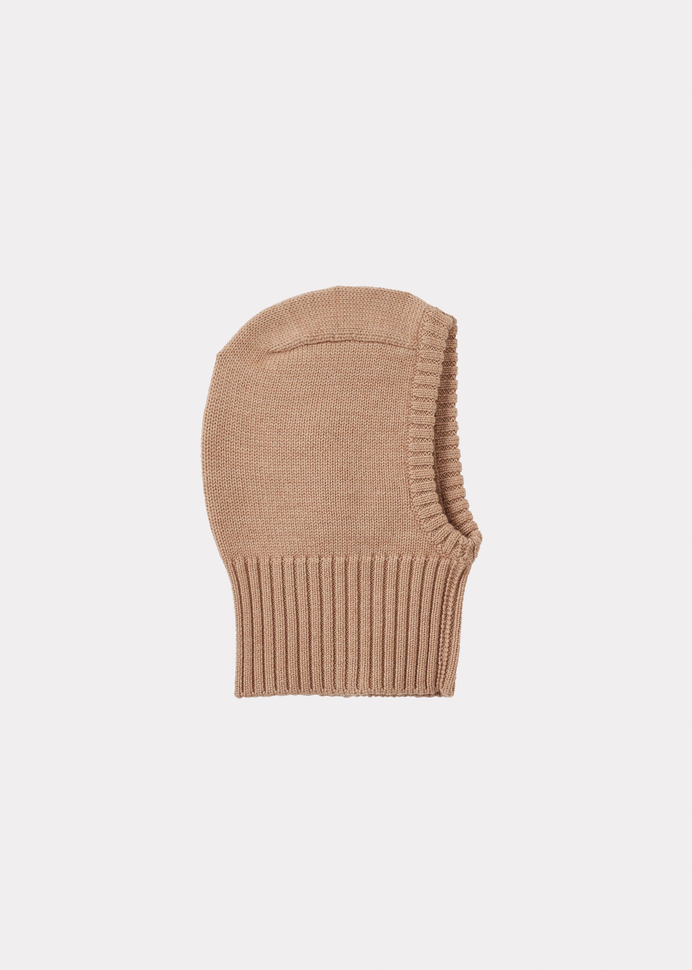 PLOMO BABY MERINO WOOL BALACLAVA - CAMEL