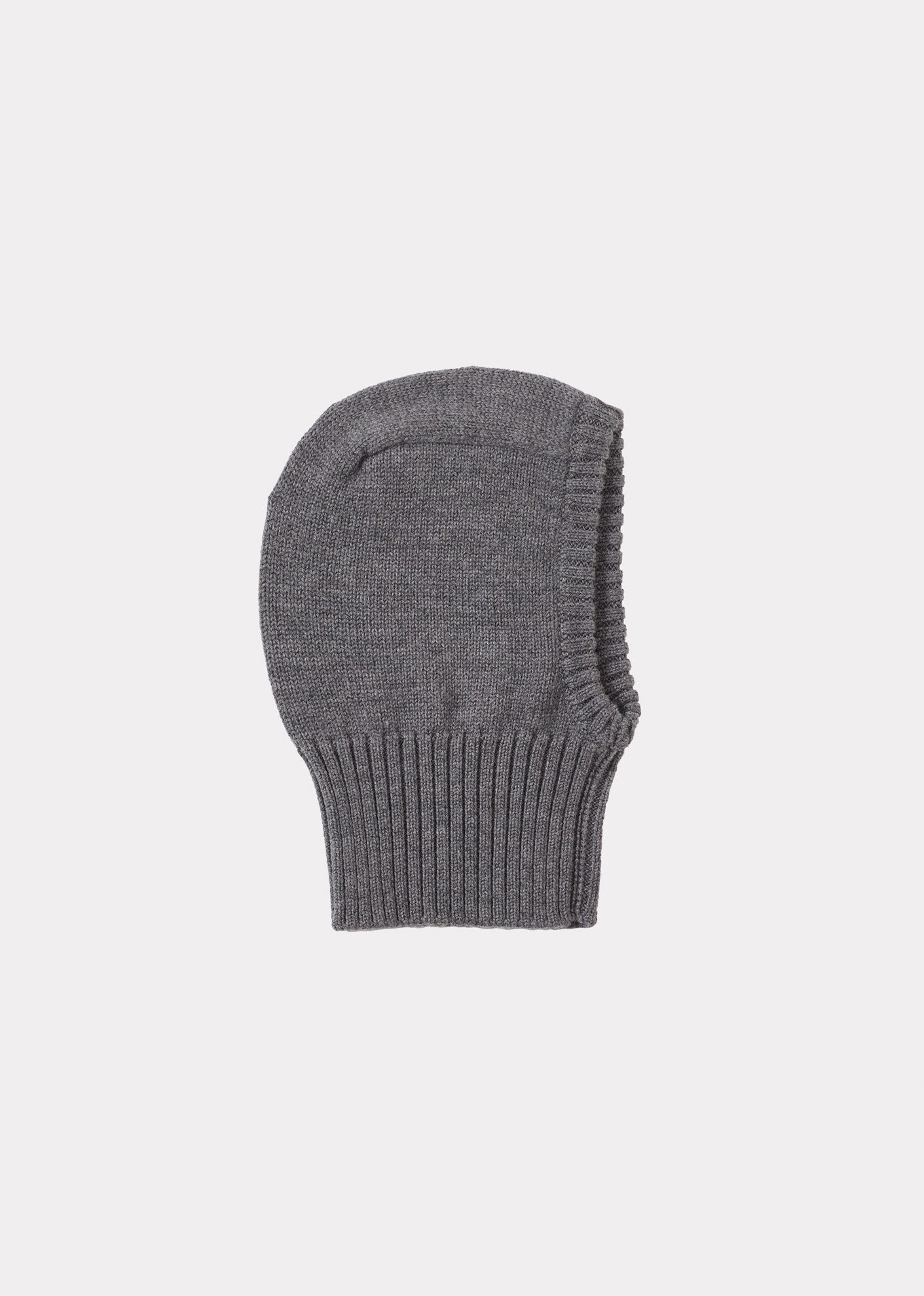 PLOMO BABY MERINO WOOL BALACLAVA - DARK GREY