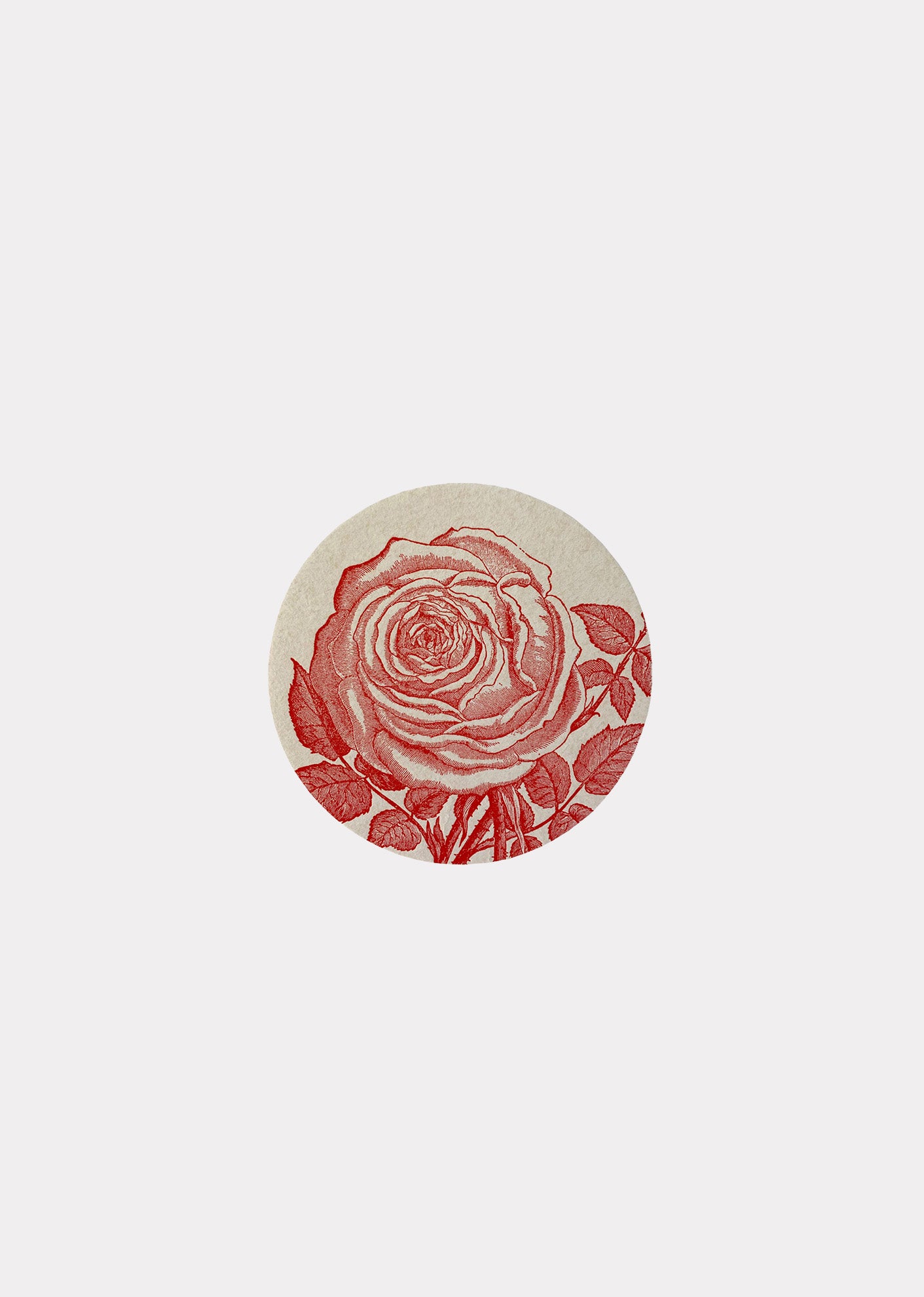 SESAME PRESS COASTER (SET OF 8) - ROSE