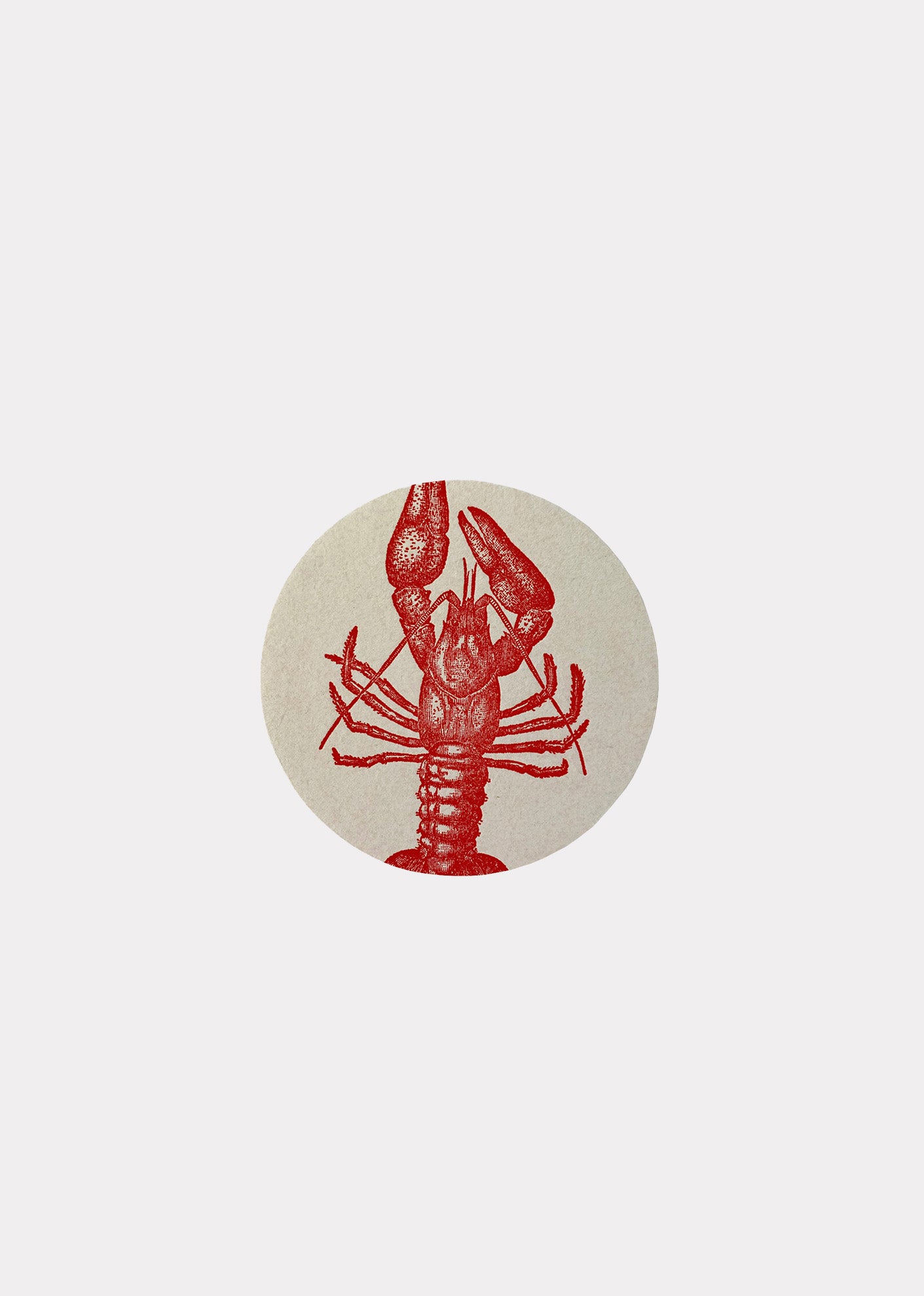 SESAME PRESS COASTER (SET OF 8) - LOBSTER