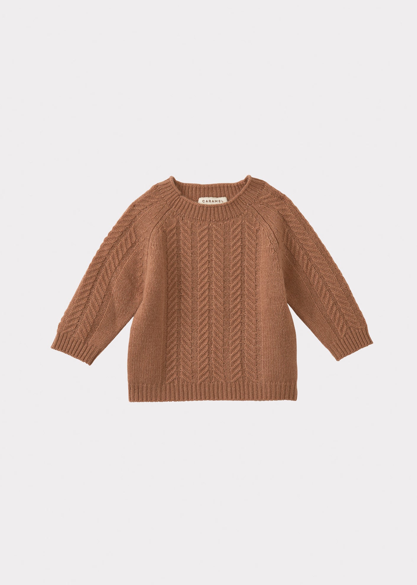 SCOUT BABY CASHMERE JUMPER - TOFFEE