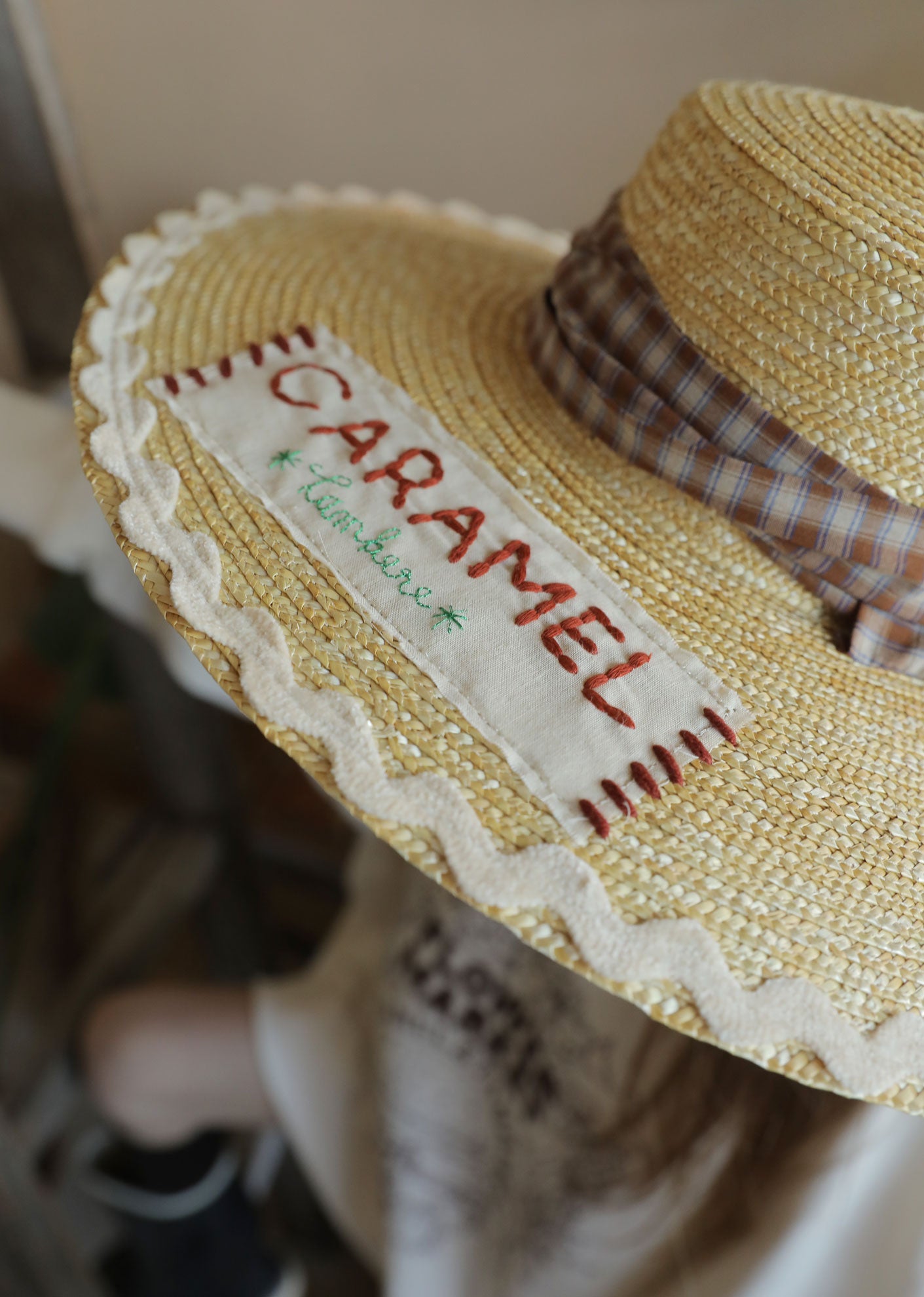 SS24 CARAMEL X TAMBERE 'FLOWER MARKET' HAT - STRAW