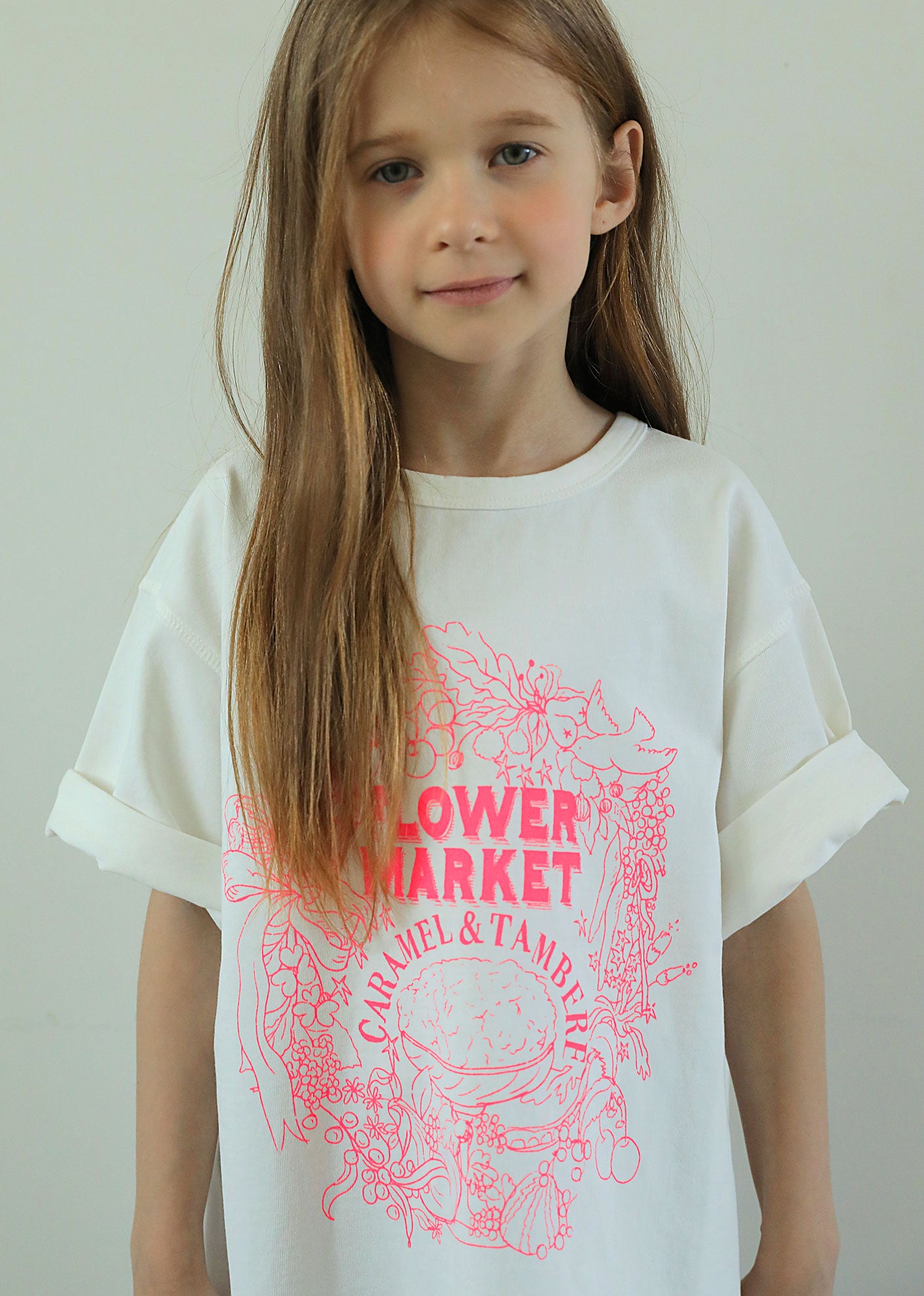 SS24 CARAMEL X TAMBERE 'FLOWER MARKET' T-SHIRT - OFF WHITE