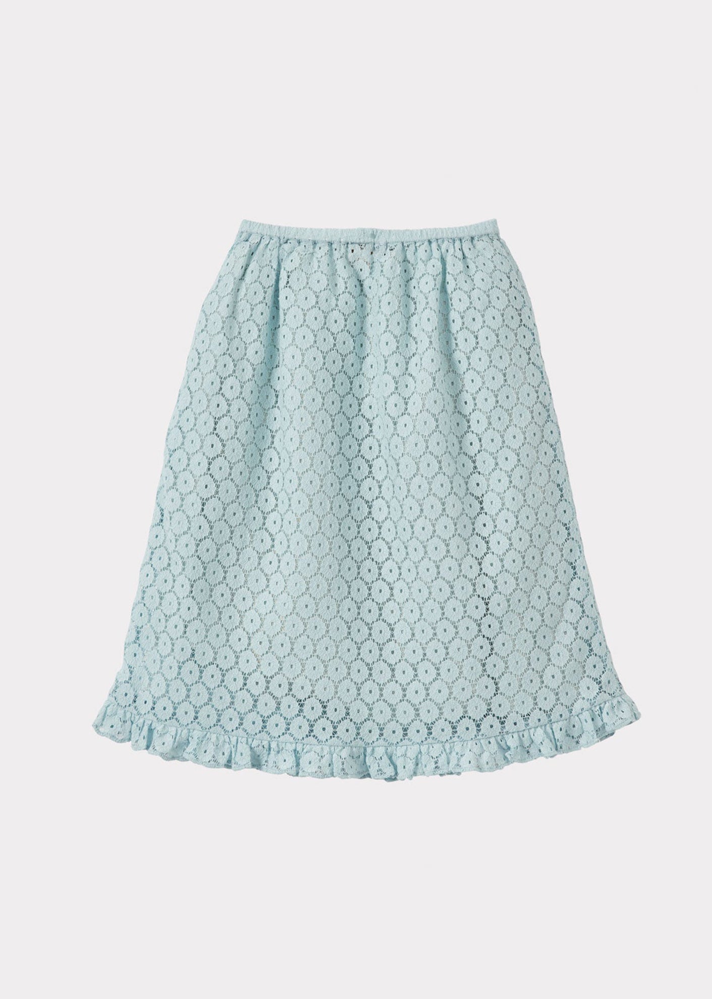 STORK CHILDREN'S COTTON SKIRT - LIGHT BLUE