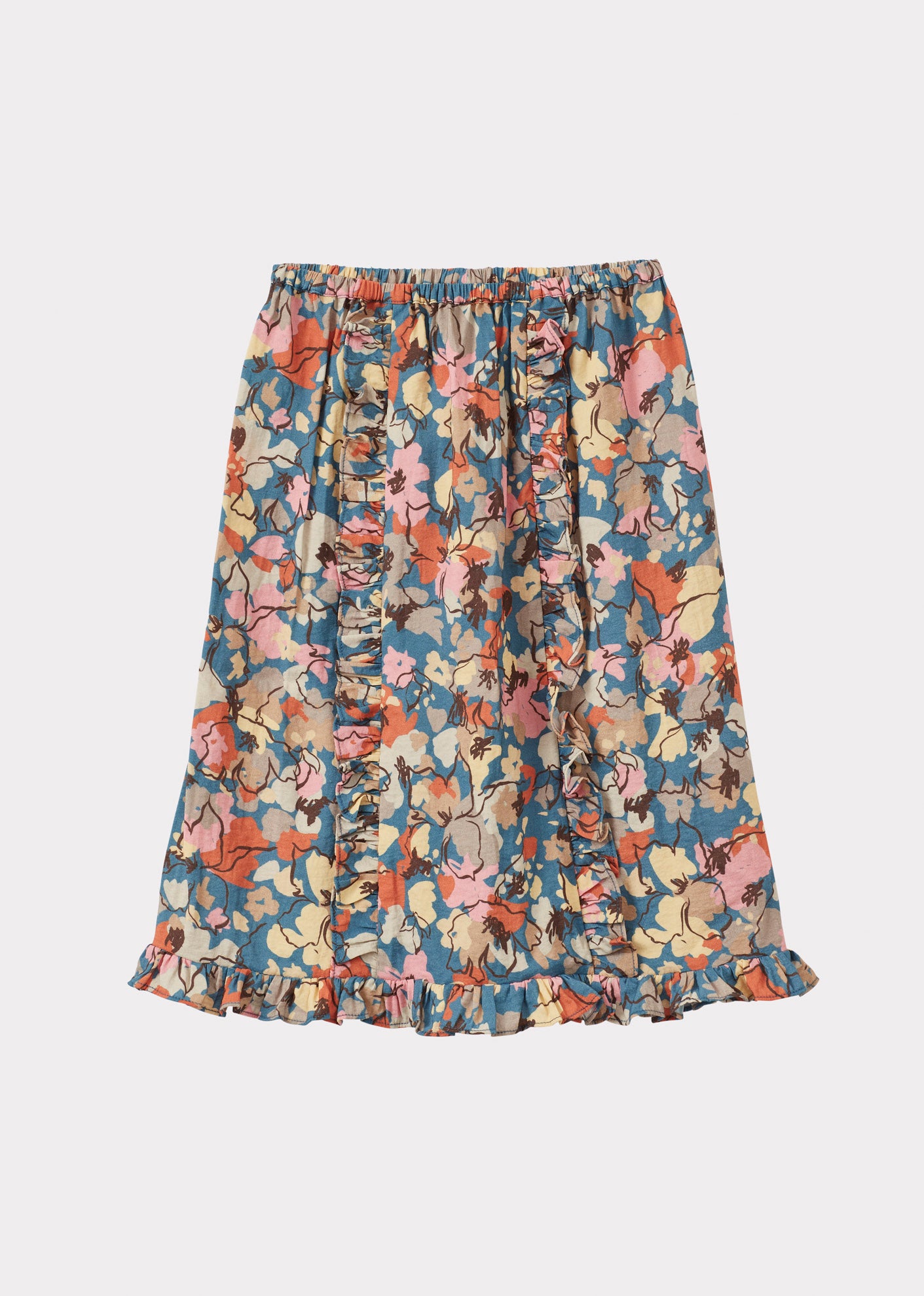 STORK CHILDREN'S SKIRT - FLORAL PRINT