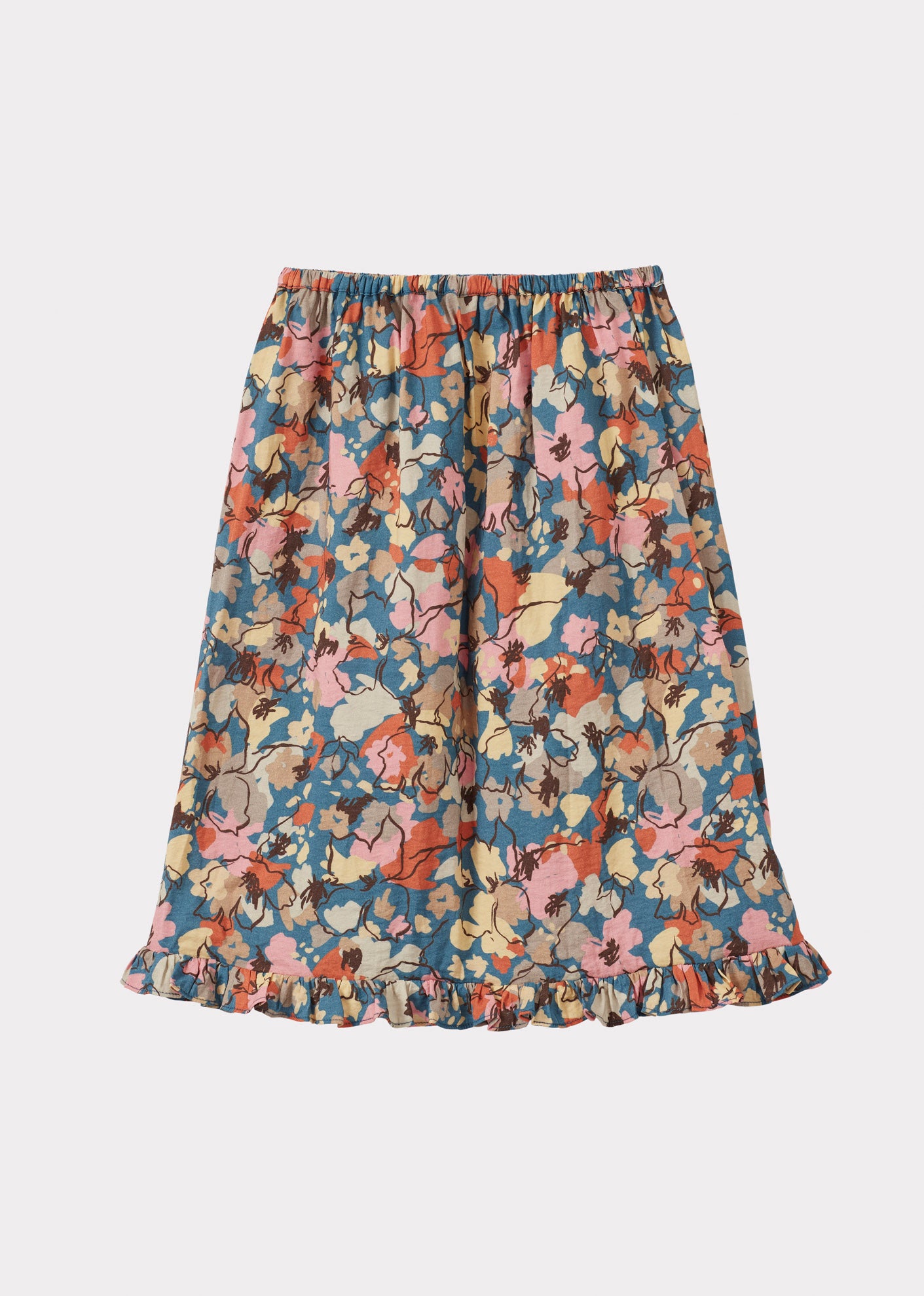 STORK CHILDREN'S SKIRT - FLORAL PRINT