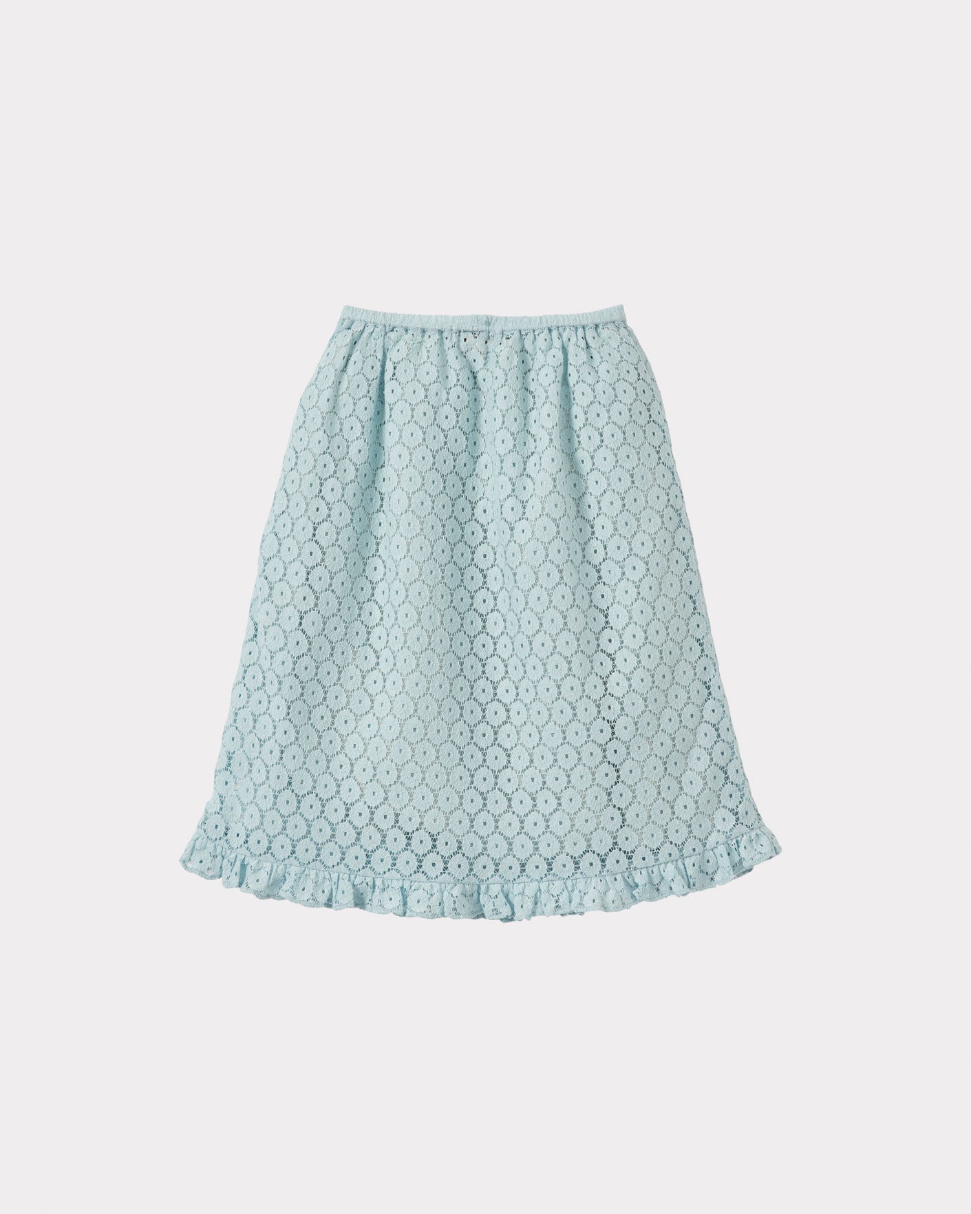 STORK TEEN COTTON SKIRT - LIGHT BLUE