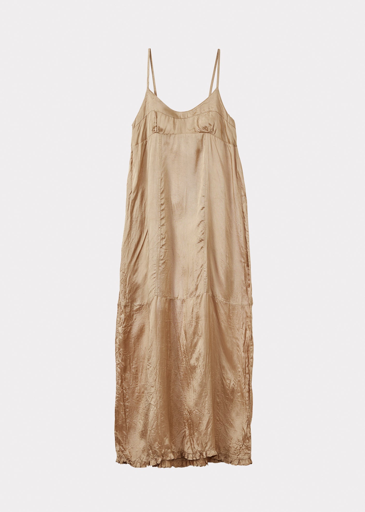 WOMEN'S SLIP DRESS - BEIGE