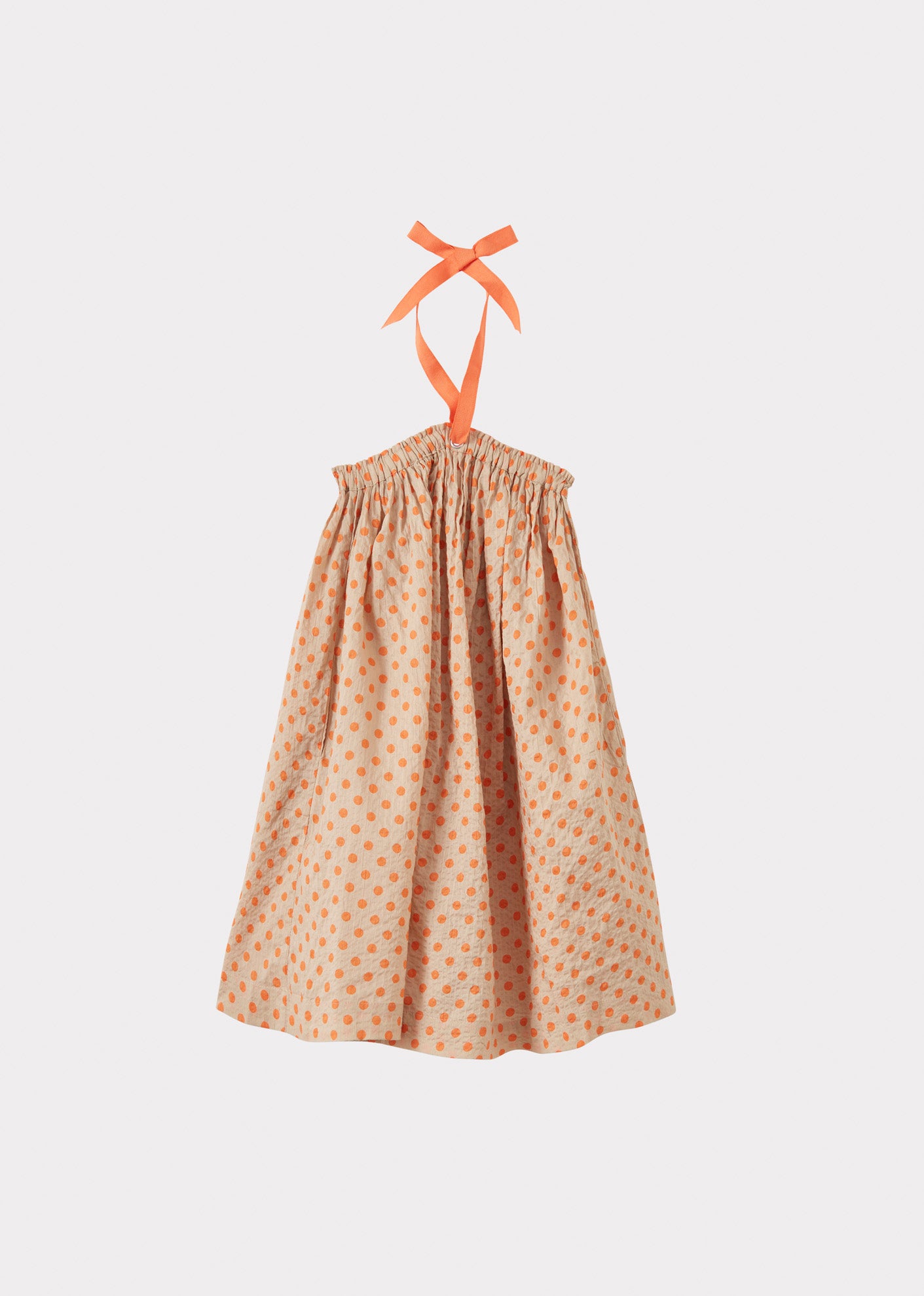 Polka dot dress orange best sale