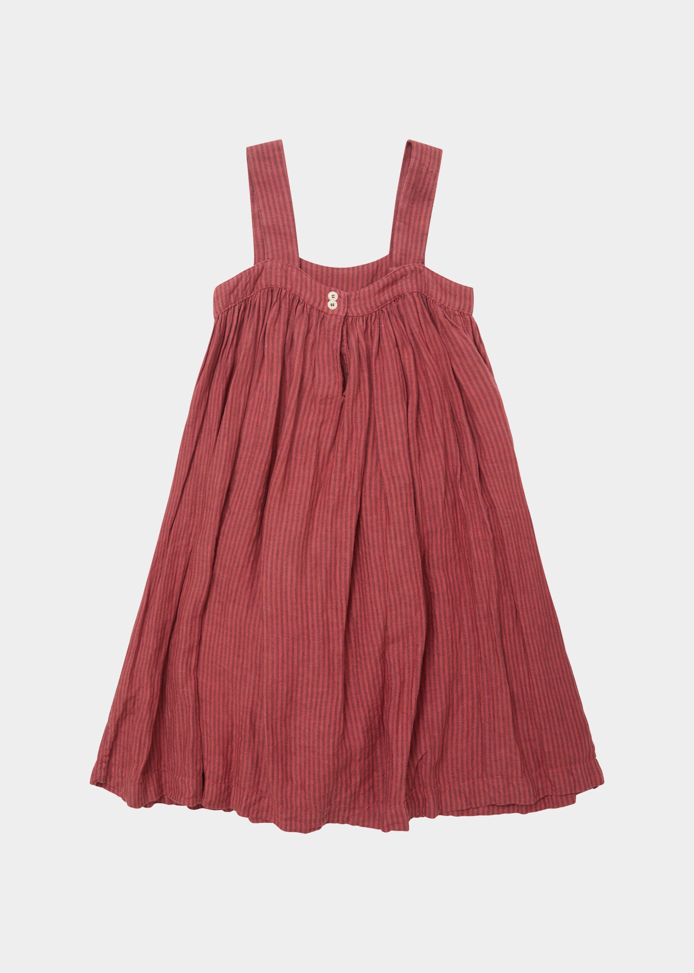 Children Designer Dresses - Anemone Dress - Raspberry Stripe