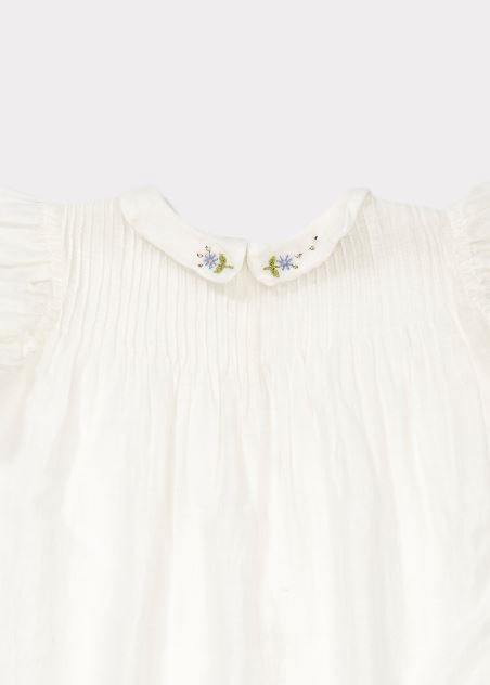 CLEMATIS BABY DRESS - OFF WHITE