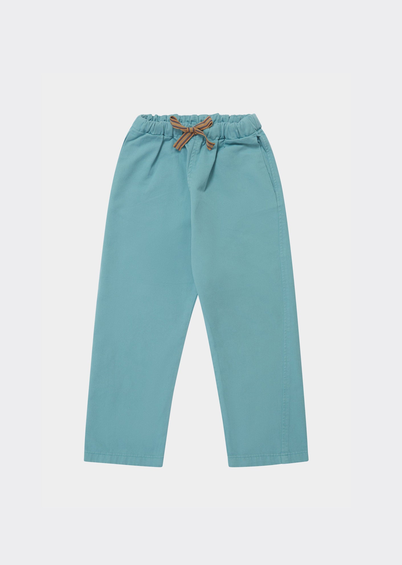 ERICA TROUSER - TURQUOISE TWILL